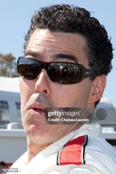 Actor/comedian Adam Carolla attends the Toyota Pro Celebrity Race press day on April 6, 2010 in Long Beach, California.