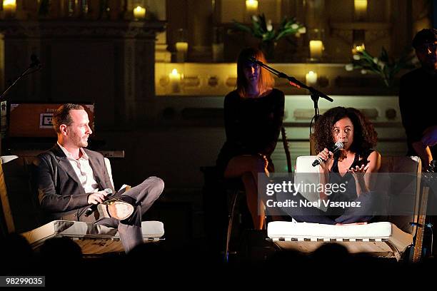 Corinne Bailey Rae performs a KCRW concert at the Vibiana on April 6, 2010 in Los Angeles, California.