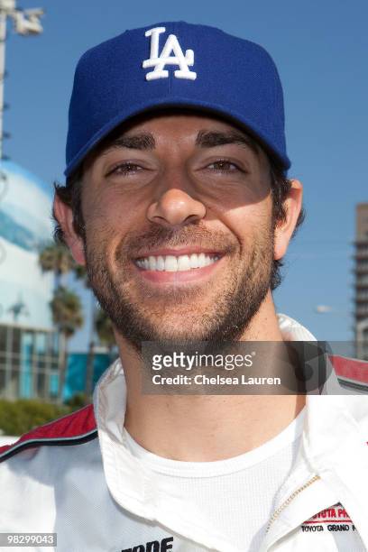 Actor Zachary Levi attends the Toyota Pro Celebrity Race press day on April 6, 2010 in Long Beach, California.