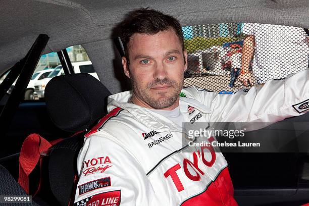 Actor Brian Austin Green attends the Toyota Pro Celebrity Race press day on April 6, 2010 in Long Beach, California.