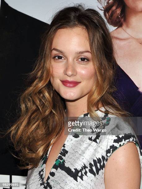 Leighton Meester attends the premiere of "Date Night" at Ziegfeld Theatre on April 6, 2010 in New York City.