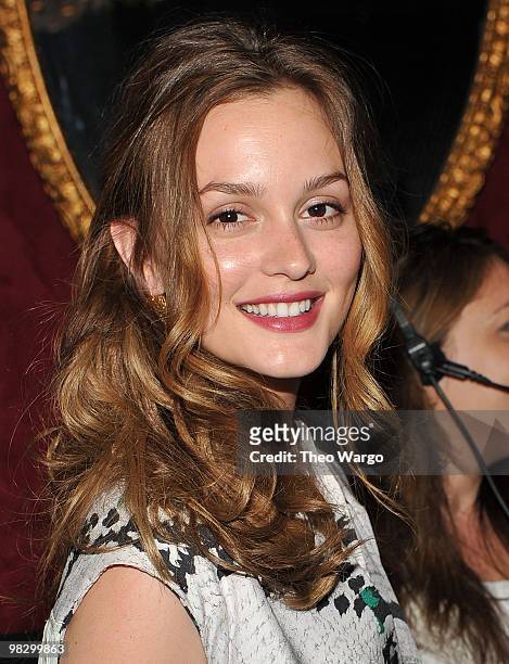 Leighton Meester attends the premiere of "Date Night" at Ziegfeld Theatre on April 6, 2010 in New York City.