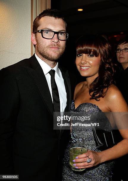 Actor Sam Worthington and guest attends the 2010 Vanity Fair Oscar Party hosted by Graydon Carter at the Sunset Tower Hotel on March 7, 2010 in West...