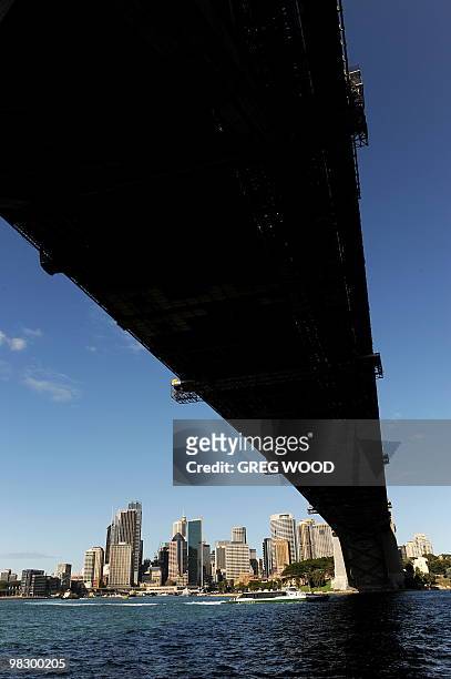 The Sydney Harbour Bridge and the Sydney city skyline are shown in this photo taken on March 31, 2010. The Harbour Bridge opened in 1932 and known by...