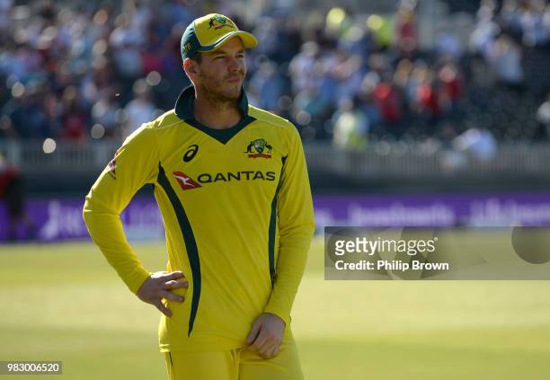 Tim Paine of Australia looks on after the fifth Royal London One-Day International match between England and Australia at Emirates Old Trafford...