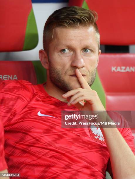 Jakub Blaszczykowski of Poland during the 2018 FIFA World Cup Russia group H match between Poland and Colombia at Kazan Arena on June 24, 2018 in...