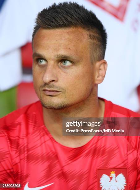 Slawomir Peszko of Poland during the 2018 FIFA World Cup Russia group H match between Poland and Colombia at Kazan Arena on June 24, 2018 in Kazan,...