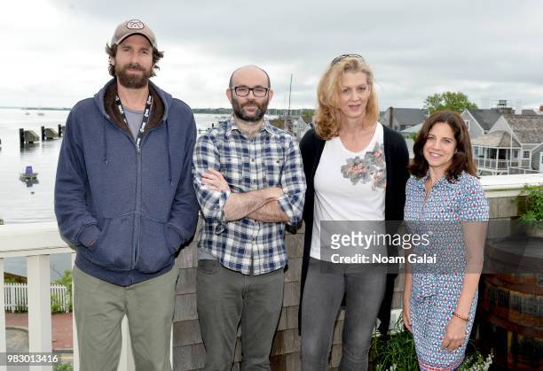 Dana Adam Shapiro, Robert Greene, Kimberly Reed and Lisa D'Apolito attend Morning Coffee at the 2018 Nantucket Film Festival - Day 5 on June 24, 2018...