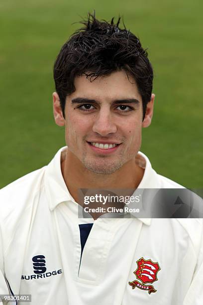 Alastair Cook of Essex poses during the Essex CCC photocall at the County Ground on April 7, 2010 in Chelmsford, England.