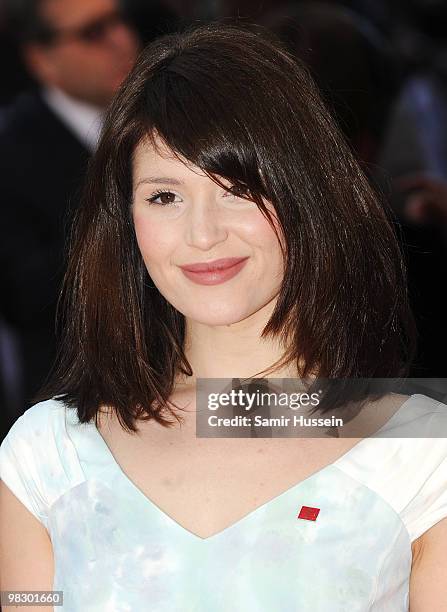 Gemma Arterton arrives at The Prince's Trust Celebrate Success Awards, at the Odeon Leicester Square on March 1, 2010 in London, England.