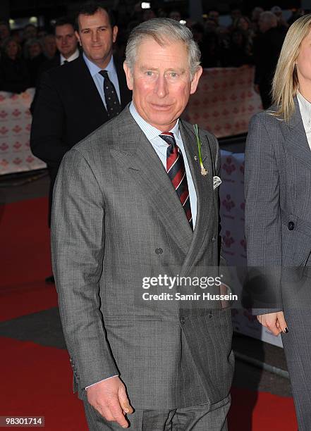 Prince Charles, Prince of Wales arrives at The Prince's Trust Celebrate Success Awards, at the Odeon Leicester Square on March 1, 2010 in London,...