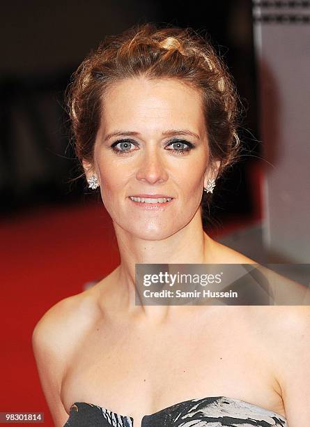 Edith Bowman arrives attends the Orange British Academy Film Awards 2010 at the Royal Opera House on February 21, 2010 in London, England.