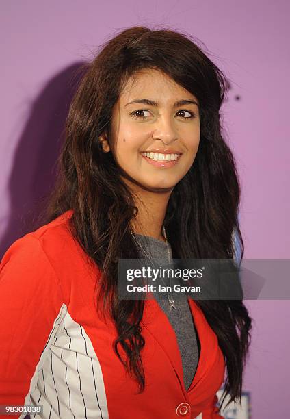 Konnie Huq attends the 'Wizards of Waverly Place' fashion show at One Marylebone Road on April 7, 2010 in London, England.