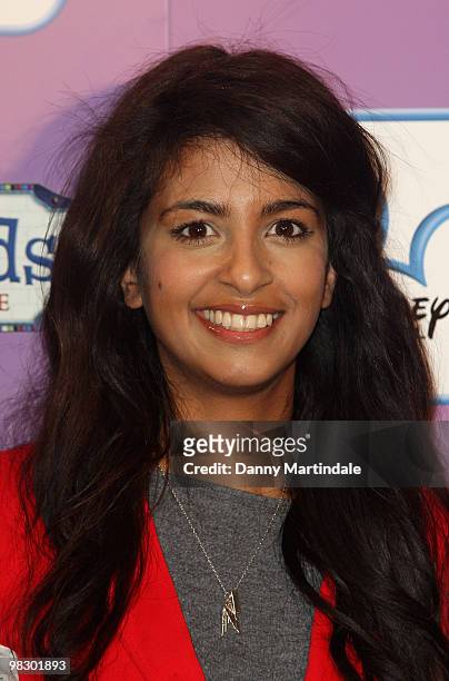 Konnie Huq attends the launch of Disney Channel's 'Wizards of Waverly Place' fashion range on April 7, 2010 in London, England.