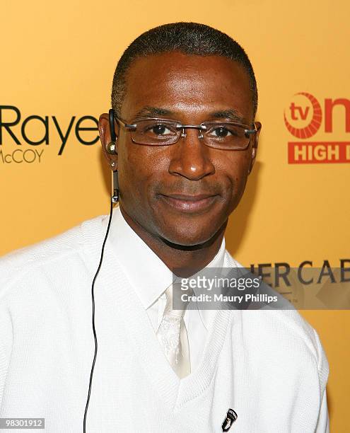 Comedian/actor Tommy Davidson arrives at "LisaRaye: The Real McCoy" Premiere Screening Launch Party at The Standard Hotel on April 6, 2010 in Los...