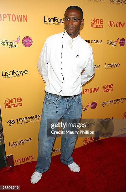 Comedian/actor Tommy Davidson arrives at "LisaRaye: The Real McCoy" Premiere Screening Launch Party at The Standard Hotel on April 6, 2010 in Los...