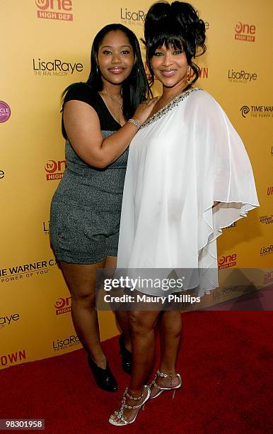 LisaRaye McCoy and daughter Kai Morae arrive at "LisaRaye: The Real McCoy" Premiere Screening Launch Party at The Standard Hotel on April 6, 2010 in...