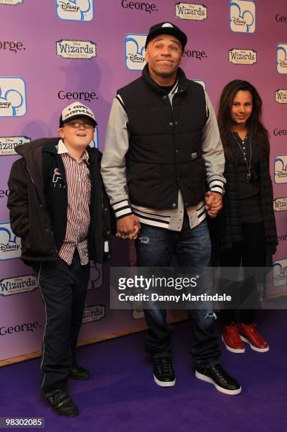 Goldie and family attend the launch of Disney Channel's 'Wizards of Waverly Place' fashion range on April 7, 2010 in London, England.