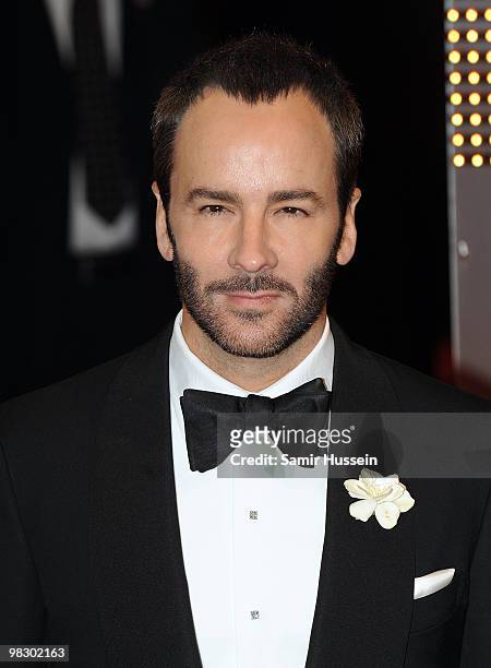 Tom Ford arrives at the Orange British Academy Film Awards 2010 at the Royal Opera House on February 21, 2010 in London, England.