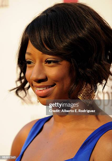 Actress Monique Coleman arrives at the inaugural St. Jude Children's Hospital's "Estrellas Por La Vida" gala on April 6, 2010 in Los Angeles,...