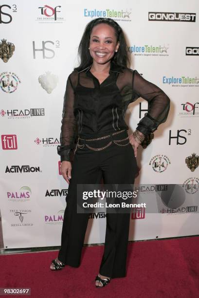 Wingi Washington arrives at Boulevard3 on April 6, 2010 in Hollywood, California.