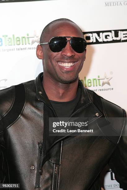 Kobe Byrant arrives at Boulevard3 on April 6, 2010 in Hollywood, California.