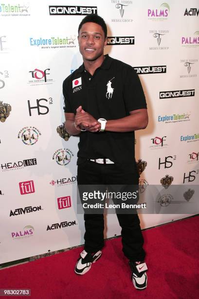 Pooch Hall arrives at Boulevard3 on April 6, 2010 in Hollywood, California.