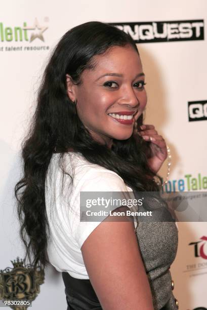 Tamala Jones arrives at Boulevard3 on April 6, 2010 in Hollywood, California.