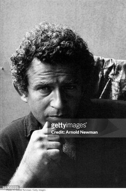 Portrait of American author and journalist Norman Mailer , Provincetown, Massachusetts, August 22, 1964.