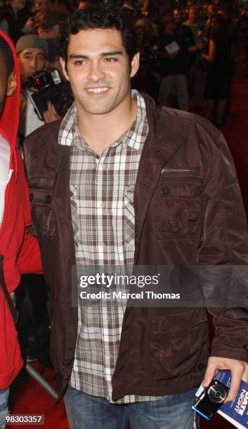 Mark Sanchez attends the premiere of "Date Night" at the Ziegfeld theater on April 6, 2010 in New York, New York.