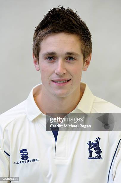 Chris Woakes of Warwickshire during the Warwickshire County Cricket Club Photocall at Edgebaston on April 7, 2010 in Birmingham, England.