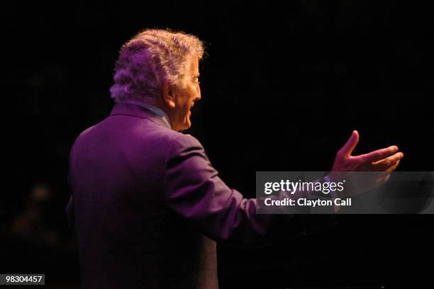 Tony Bennett performing at the Monterey Jazz Festival on September 17, 2005.