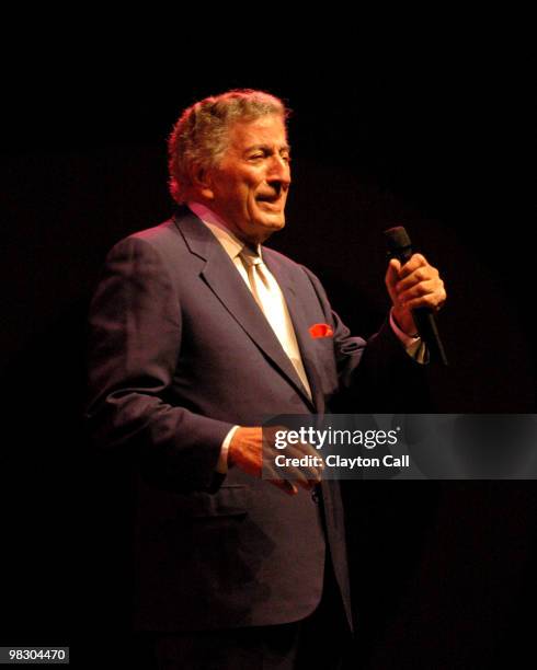 Tony Bennett performing at the Monterey Jazz Festival on September 17, 2005.