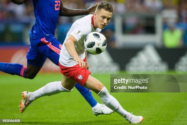 Piotr Zielinski of Poland during the Russia 2018 World Cup Group H football match between Poland and Colombia at the Kazan Arena in Kazan on June 24,...