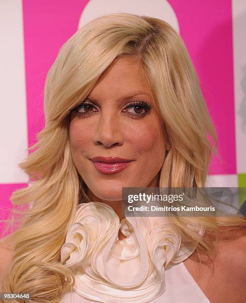 Tori Spelling celebrates Thomas Crapper Day at ABC Studios on January 27, 2010 in New York City.