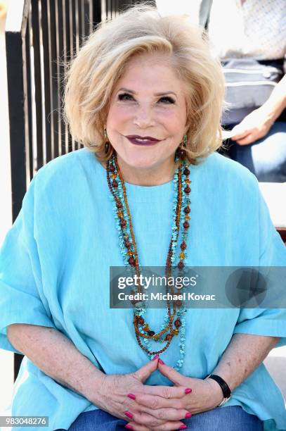 President and CEO of The Annenberg Foundation, Wallis Annenberg attends the Annenberg PetSpace 1 Year AnniFURsary Celebration on June 24, 2018 in...