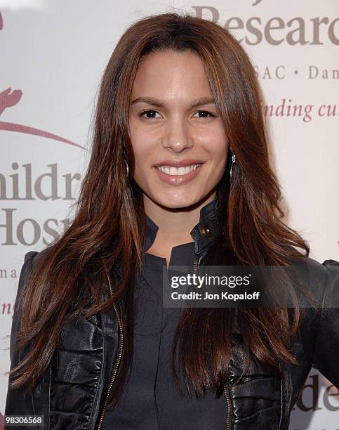 Actress Nadine Velazquez arrives at St. Jude Children�s Research Hospital Inaugural Estrellas Por La Vida Gala at Club Nokia on April 6, 2010 in Los...