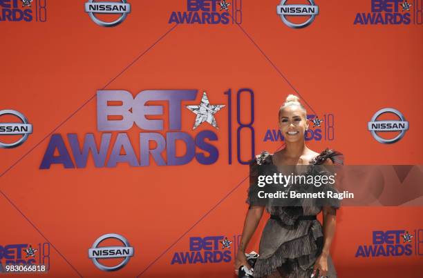 Sibley Scoles attends the 2018 BET Awards at Microsoft Theater on June 24, 2018 in Los Angeles, California.