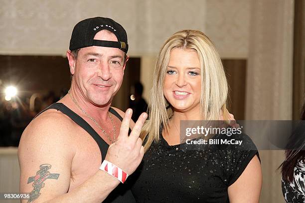 Michael Lohan and Kate Major attend Celebrity Boxing 16 January 15, 2010 in Essington, Pennsylvania.