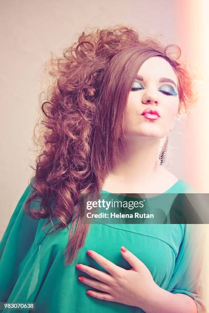 She Ignored Them 4 High-Res Stock Photo