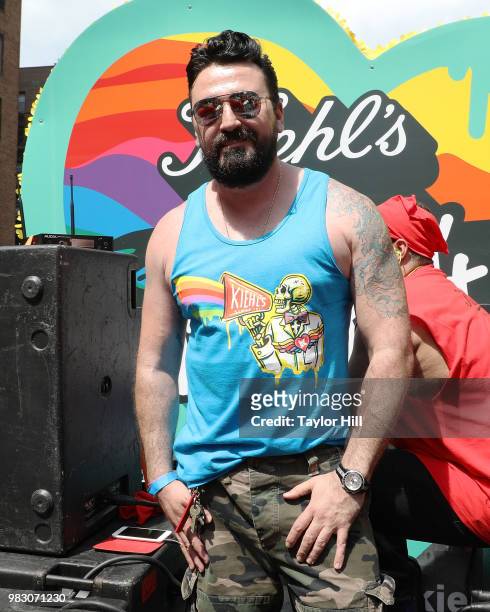 Kiehl's CEO Chris Salgardo attends the 2018 NYC Pride March on June 24, 2018 in New York City.