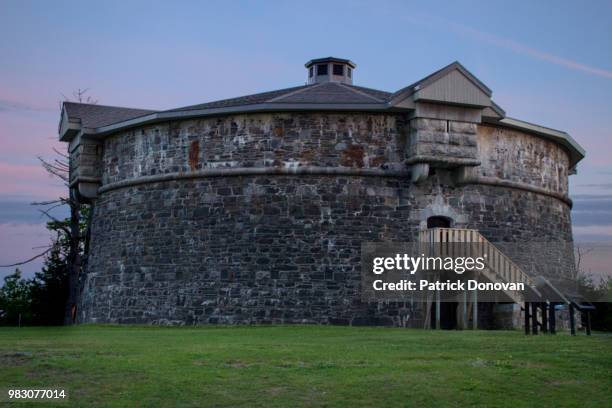 prince of wales tower, halifax, nova scotia - martello tower stockfoto's en -beelden