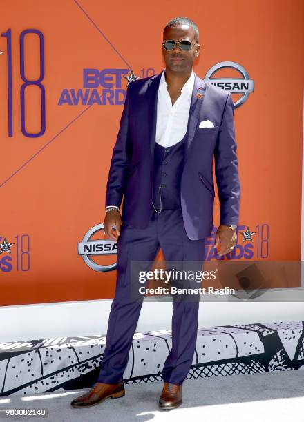 Calloway attends the 2018 BET Awards at Microsoft Theater on June 24, 2018 in Los Angeles, California.