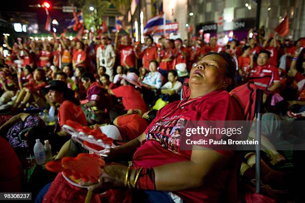 Thousands of Red shirt supporters of former PM Thaksin Shinawatra defy the government for a fifth day by taking over the streets of the city's main...