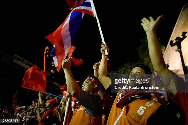Thousands of Red shirt supporters of former PM Thaksin Shinawatra defy the government for a fifth day by taking over the streets of the city's main...