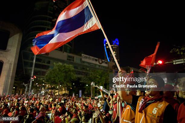 Thousands of Red shirt supporters of former PM Thaksin Shinawatra defy the government for a fifth day by taking over the streets of the city's main...