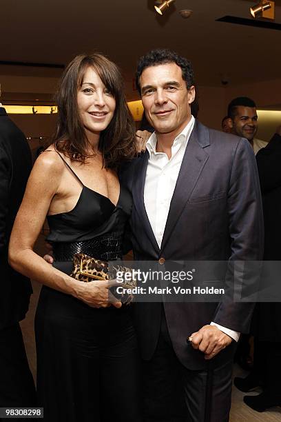 Tamara Mellon and Andre Balazs attend the book party for Derek Blasberg's Classy at Barneys New York on April 6, 2010 in New York City.