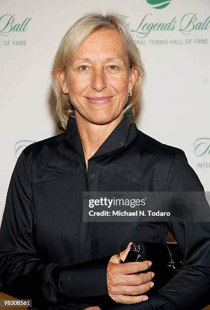 Martina Navratilova attends the 2009 Legends Ball at Cipriani 42nd Street on September 11, 2009 in New York City.