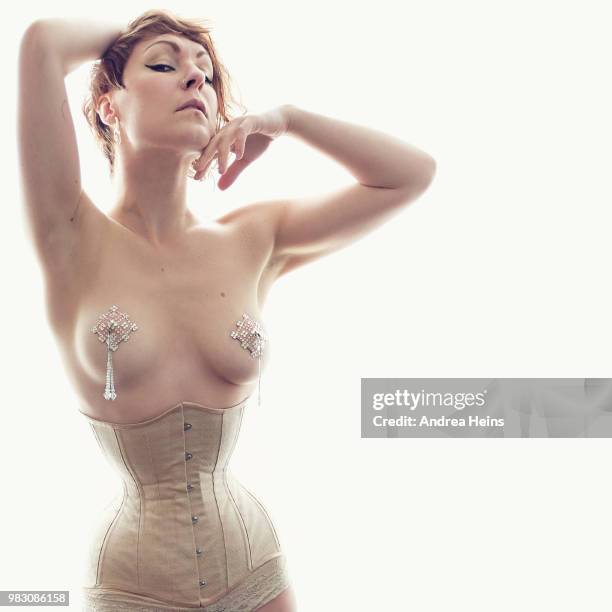 waist training corset i - corset stock pictures, royalty-free photos & images