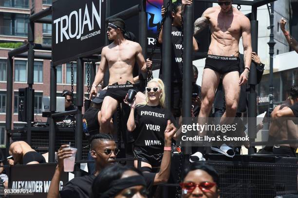 Erika Jayne joins Trojan Condoms and Alexander Wang to celebrate their Protect Your Wang collaboration, supporing LGBTQ-inclusive sexual health...